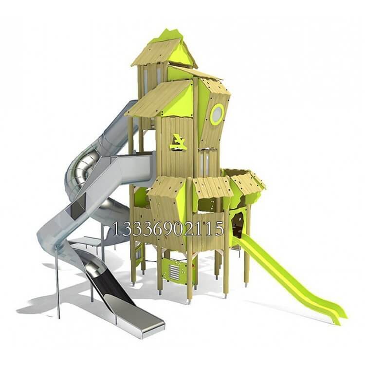 户外儿童游乐场不锈钢滑梯